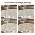 thumbnail image 7 of ODIKA Large Slate Grey Veined Flowing Lines Mottled Farmhouse Abstract for Queen Size Bedroom, Under Bed, Master Suite, Foldable Easy Care, 7 of 7