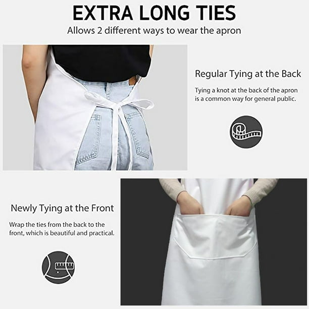 Ladies white sale apron