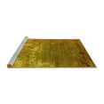 thumbnail image 2 of Ahgly Company Machine Washable Indoor Rectangle Oriental Yellow Industrial Area Rugs, 8' x 12', 2 of 4
