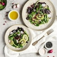 thumbnail image 6 of Large Ceramic Dinner Plates Set Of 4, 10.75 Inch Embossed Kitchen Salad Plates, Modern Serving Plates For Restaurant, Plates With Lipped Edges, Microwave Dishwasher Safe (Damask Floral), 6 of 13