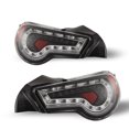 thumbnail image 2 of Led Tail Lights Assembly for 2013-2016 Scion FR-S and 2017-2020 Toyota 86 and 2013-2020 Subuaru BRZ w/Led Turn Signal Rear lights Passenger & Driver Side(Clear), 2 of 10