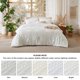 thumbnail image 5 of Juego de edredón Bedsure Boho Tufted Queen White, 3 piezas, 5 of 5