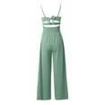 thumbnail image 5 of Women's Off Shoulder High Waist Romper - Solid Suspenders Jumpsuit - Polyester, S-XXL, 5 of 5