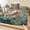 Green, Teal, Copper, Sage, variant on King Size Fitted Sheet Set - Brown Green Copper Rust 3 Piece Bedding Sets 16" Deep Pocket Fitted Sheet with 2 Pillowcases, Vintage Industrial Mottled Abstract Brushed Microfiber Hotel Bed Sheets