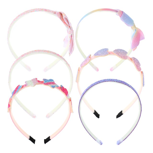 Shisuyan 6pcs Cute Headbands For Girls Sweet Hairband Children Hairband with Non-slip Teeth