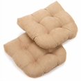thumbnail image 2 of 19-inch U-Shaped Micro Suede Tufted Dining Chair Cushion (Set of 2), 2 of 3