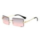 thumbnail image 1 of Gafas de sol rectangulares sin montura de moda para mujer y hombre Gafas cuadradas 400 Gafas unisex, 1 of 1