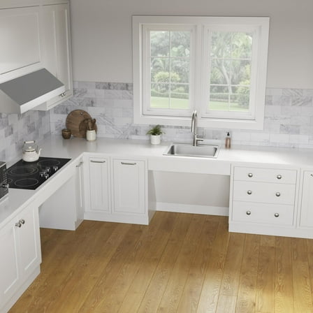 ProFlo Bealeton 22" ADA Compliant Drop-In Single Basin Stainless Steel Kitchen Sink PFSR2219551