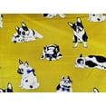 thumbnail image 6 of Dog - French Bulldog Fabric - Japanese Linen Cotton Oxford Fabric - 1/2 Yard, 6 of 7