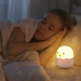 thumbnail image 4 of paquete de linda luz nocturna para niños, luz de noche blandita de silicona Kawaii Chocochick para guardería, regalo para niñas, lámpara LED portátil recargable con sensor táctil para adolescentes., 4 of 5