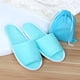 thumbnail image 3 of pares de pantuflas desechables para mujer, portátiles y plegables, ideales para viajes y hoteles (azules), 3 of 5