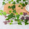 thumbnail image 5 of 1pcs Artificial Purple Sweet Potato Vine Hanging Leaf for Home Garden Party Indoor Outdoor Decor, 5 of 9