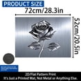 thumbnail image 4 of 1 2D/flat stove cover protection pad, embossed rose pattern design, 28.3x20.5 inches (72×52cm), easy to clean, perfectly suitable for any kitchen, washing machine, dryer, stove panel protection pad,, 4 of 8