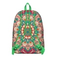 thumbnail image 3 of Functional Fashion Boho Mandala Floral Backpack, Large Capacity Bookbag for School College with Laptop Sleeve, Everyday Use, Ideal Gift, 3 of 5