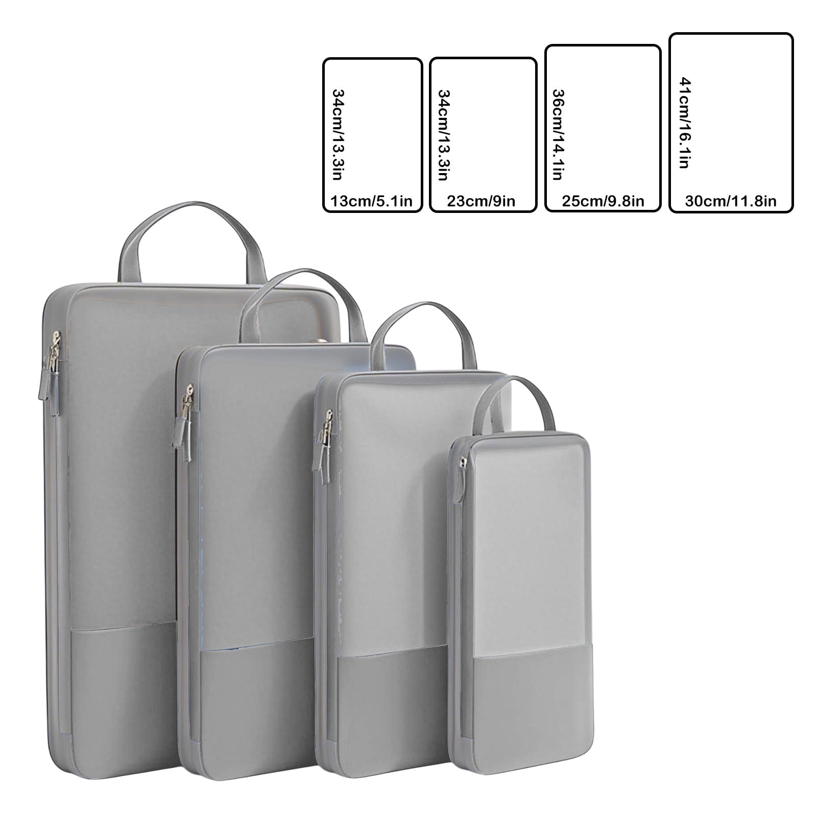 EGYMEN Travel Compression Packing Cubes Set, Space-Saving Luggage Organizers, Lightweight Mesh Bags for Effortless Trip Packing, Compact Nylon Storage Devices