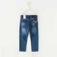 thumbnail image 4 of Usaibhir Boys Girl's Slim Jeans High Waisted Denim Pants with Pockets 2-14 Years, 4 of 4