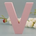 thumbnail image 2 of GUOOL Pink Wooden Floating Letters 26 Alphabet Letter Wedding V, 2 of 9