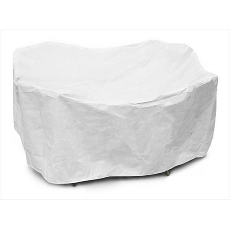 KoverRoos 21252 DuPont Tyvek 72 in. Round Dining Set Cover, White - 108