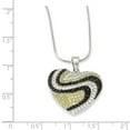 thumbnail image 2 of Sterling Silver & CZ Brilliant Embers Heart Necklace, 2 of 2