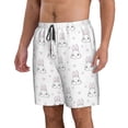 thumbnail image 2 of Salouo Heart Rabbit Pattern Swim Trunks for Men,Men's Hawaiian Bathing Suit Swimsuits Quick Dry Swimming Board Shorts Beach Shorts with Pockets-3X-Large, 2 of 6