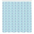 thumbnail image 3 of Ambesonne Flower Shower Curtain, Buds Branches Blue Tones, 69"Wx70"L, Violet Blue Turquoise, 3 of 3