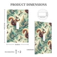 thumbnail image 3 of Fotbe Forest squirrel surreal Print Duplex Receptacle Wall Plate, 1-Gang 5.0" x3.0" Wall Outlet Covers, Dual Outlet Faceplates Covers, Color-matched Screws Included-Style T, 3 of 6