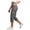 Grey, variant on Aura Lane Women’s Solid Color High Waist Cargo Pants – Elastic Waistband Loose Fit Utility Pants, Casual Comfortable Trousers with Pockets Black XL