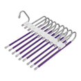 thumbnail image 1 of Estante colgante multifuncional, organizador de armario, armario de almacenamiento de pantalones, colgadores de pantalones plegables de múltiples Violeta Sunnimix Percha para pantalones, 1 of 8