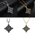 thumbnail image 2 of Dsseng Collier Chaîne Carrée Nœud Sorcière pour Femmes Collier Ras du Cou en Acier Inoxydable Vintage Amulettes Bijou Cadeau, 2 of 10