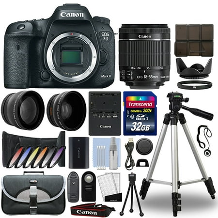 Canon 7D Mark II DSLR Camera + 18-55mm IS STM 3 Lens Kit + 32GB Best Value (Best Value Full Frame Dslr 2019)