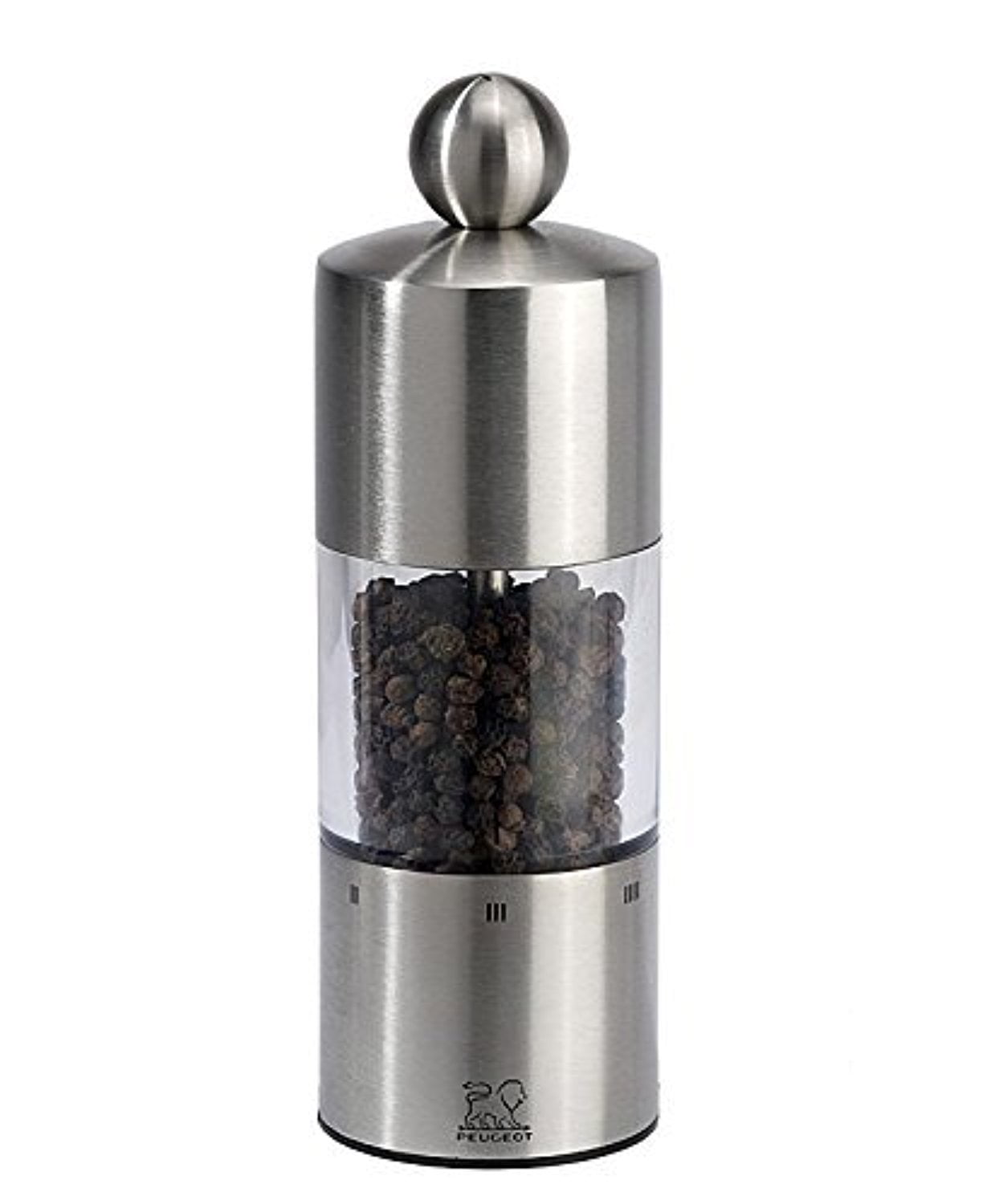 Peugeot 25106 Commercy U'Select 6 Inch Pepper Mill, Stainless Steel Peugeot Pepper Mill Stainless Steel