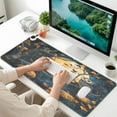 thumbnail image 6 of Wobogo Midnight Owls Heated Mouse Pad Extra-Large Desk Mat With 3 Heating Levels and 3-hour Auto Shut-Off Protection Ideal for Computer Keyboards Home Office Hand-warming Essential 31.5in × 13in, 6 of 9