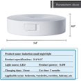 thumbnail image 2 of 3 Pack Led Wireless Night Light Human Body Induction Mode Lighting Lamp Usb Charging Can Be Hand, 2 of 5