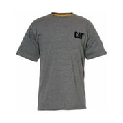 Summit Resource International 254107 CAT Short Sleeve Trademark T-Shirt, Dark Heather Gray - Medium