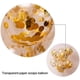 thumbnail image 3 of Banderines de cumpleaños ZHAOCHENG con 5 globos de látex de confeti dorados 12 pulgadas color blanco, 3 of 5