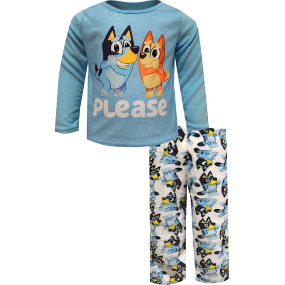 American Marketing Enterprises INC Boys Bluey and Bingo Fleece Toddler Pajamas (2T)