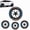 Blue, variant on 4PCS 3D Tire Lettering Stickers, Waterproof Universal Wheel Sidewall Decals, Sport Lettering Wheel hub Stickers Decorative Stickers, Raised for SUV Sedan Truck Personality Décor