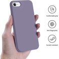 thumbnail image 3 of Compatible with iPhone SE 2020/2022 and iPhone 7/8 Case 4.7 inch,Silky Touch Premium Soft Liquid Silicone Rubber Anti-Fingerprint Full-Body Protective Flexible Bumper Case (Lavender), 3 of 14