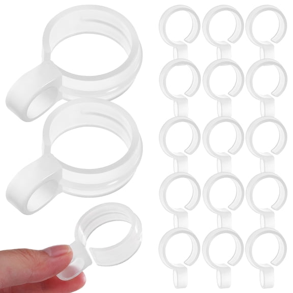 ELAYARD Clear Windproof Clothes Hanger Clips for Indoor and Outdoor Drying, Hook Design for Secure Hold