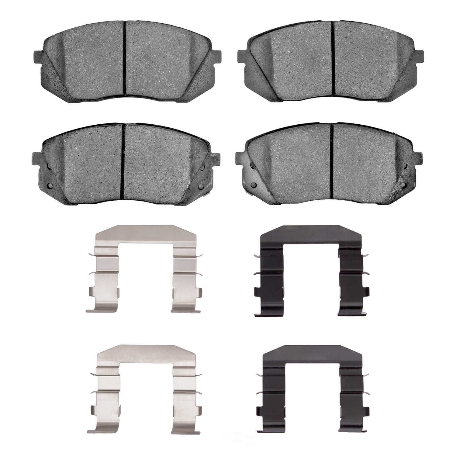 Dynamic Friction Company 1551-1295-02 DFC 5000 Advanced Brake Pads - Ceramic and Hardware Kit - OE