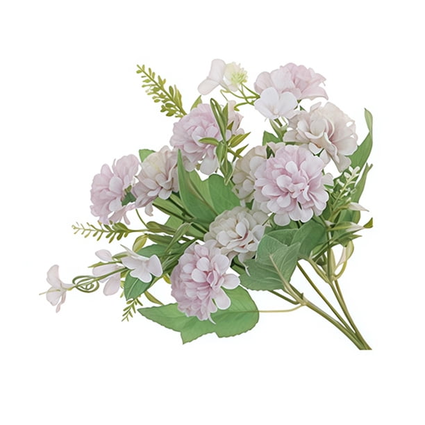 Ramo de hortensias artificiales de 9 cabezas con tallo, ideal para decoración del hogar, bodas y fiestas.