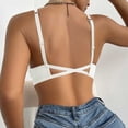 thumbnail image 4 of Bosfbaoi Luxury Ribbed Cotton Wireless Bralette, Thin Cup Adjustable Strap Comfort Support Bra, Cozy Stretchable Sleep Lingerie for Ladies, 4 of 5