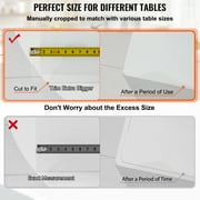 KFFKFF 80 x 42 Inch Clear Table Cover Protector,Clear Desk Protector Table Pads, 2mm Thick PVC Plastic Tablecloth Table Protector for Dining Room Table