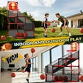 thumbnail image 5 of JoyStone Kids Basketball Hoop Arcade Game, Basketball Hoop Indoor Outdoor W/4 Balls, Basketball Game Toys Gifts for Boys and Girls (Red), 5 of 9