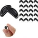 thumbnail image 1 of 30 pares de almohadillas adhesivas para la nariz de gafas, 15 mm (negro), almohadillas de silicona antideslizantes en forma de D, almohadillas adhesivas para la nariz para gafas, 1 of 5
