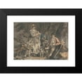 thumbnail image 2 of Julius Caesar Ibbetson 18x14 Black Modern Framed Museum Art Print Titled - Woodcutter and His Family, 2 of 5