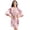 Pink, variant on LYMAYTER Womens Fashion Nightgowns Daffodils Loungewear Short Robes Satin Cardigan Bathrobe Sleepwear M-2XL