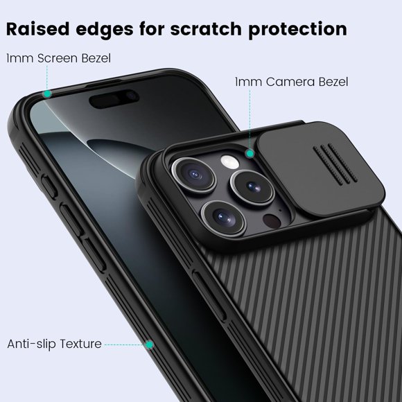 Funda Nillkin para iPhone 16 Pro, delgada, a prueba de golpes