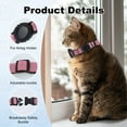 thumbnail image 3 of Unique Bargains Cat Collar for Airtag Adjustable Cat Locator Collar Designed for Air Tag Lightweight Scratch Resistant for Cats Kitten Pink 1 Pc, 3 of 3
