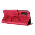 thumbnail image 3 of For Samsung Galaxy A55 5G Case Butterflies Flower Leather Wallet Flip Phone Cover - Red, 3 of 5